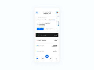 Virtual Card Dashboard