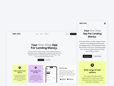 Loan App Landing Page