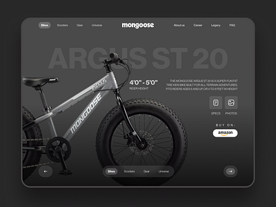 Desktop: Mongoose Bike Product Page