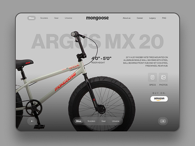 Desktop: Mongoose Bike Product Page