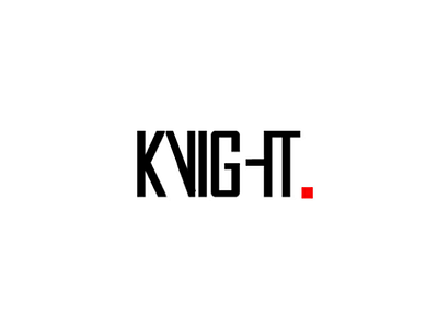 Knight logo typeface photoshop