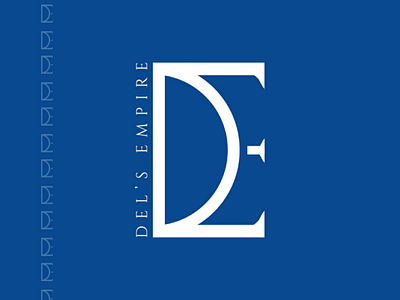 Visual Identity for Del's Empire visual identity design typeface