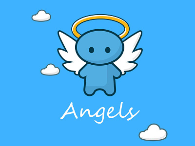 Angels angel mascott mobile icon