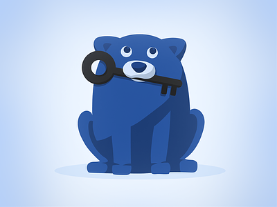 The Bear Dog app bear design dog flat illustration vector web website