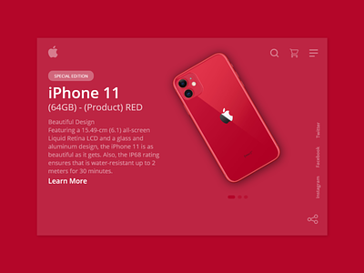 iPhone 11 Red Edition ecommerce ios iphone iphone 11 limited edition