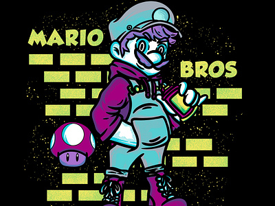 Mario T shirt design