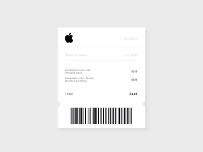 Daily ui17 design email receipt
