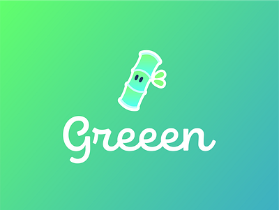 Greeen Logo app branding bright carbon character design graphic design greeen green habits icon logo nature sustainability tracker vector