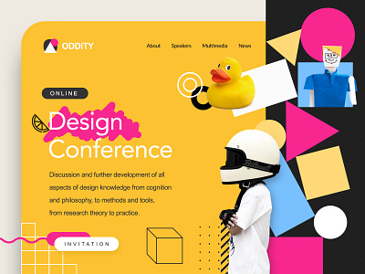 Conference Landing page branding colors design landing layout objects web webdesign website website concept