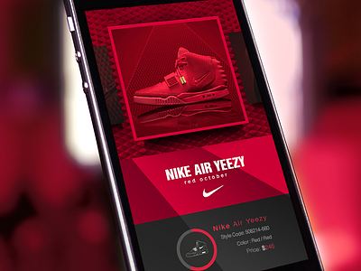 Nike Air Yeezy air app ios ios7 iphone nike red slider yeezy