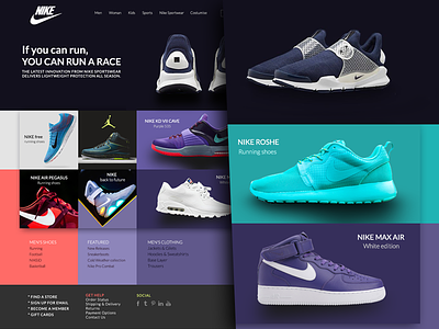 Nike Website nike shoes ui web website