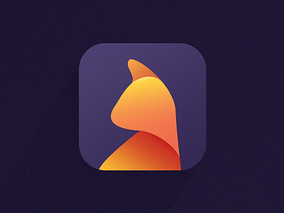 Cat Icon app cat catinspired gradient icon logotyope orange