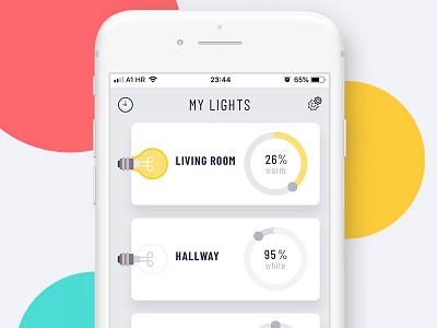 Light Shoot app application ui colors ikea light lights smart light uidesign uiuxdesign