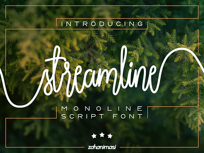 Streamline - Monoline Script Font