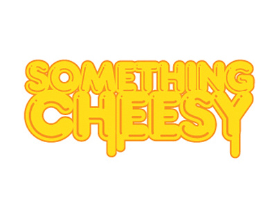 Something Cheesy brand graphic design grilled cheese logo street food toasted sandwich
