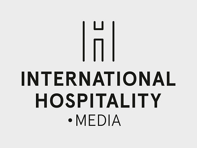 International Hospitality Media logo brand conferences events graphic design. identity hospitality ihm logo monogram word mark