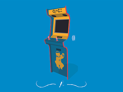 Arcade Machine arcade machine illustration vector vintage