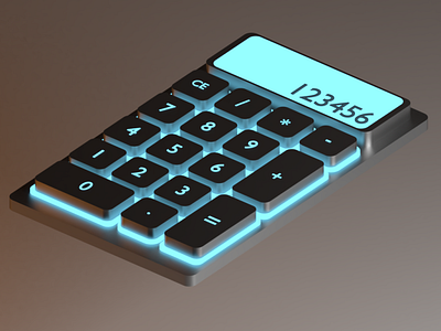 Calculator Que v1 - 3D Product Design 3d blender calculator design product