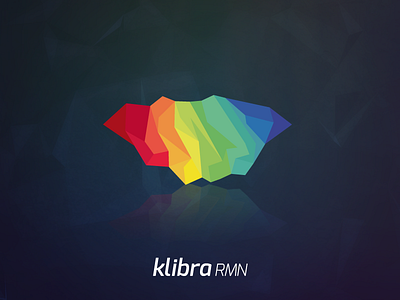 KlibraRMN Logo dark design identity logo logotype mark polygon rock segments shape vector visual