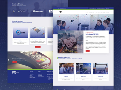 Fintech Website adobexd design fintech flat minimal mockup nicaragua prototype ui ux web website