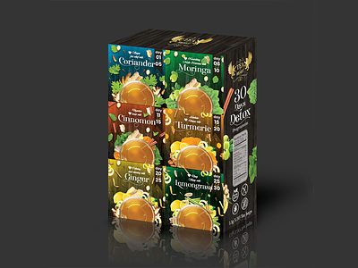 Herbal tea Inner carton design