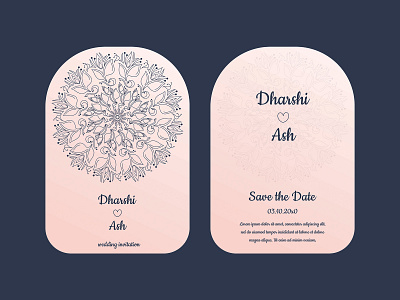 Wedding card template