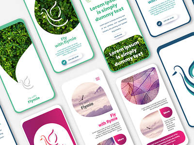 Flymie Brand Identity app branding illustration illustrator logo photoshop typography ui ux web