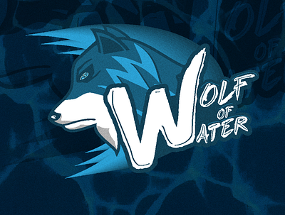 Wolf of Water art branding design esport esportlogo esports gaming geometric illustration illustrator logo mascot mascot design mascot logo mascotlogo typography vector