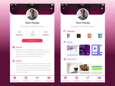 UI Maratón by Service Design Club - Challenge #2 🚀 account challenge daily design figma marathon profile ui user