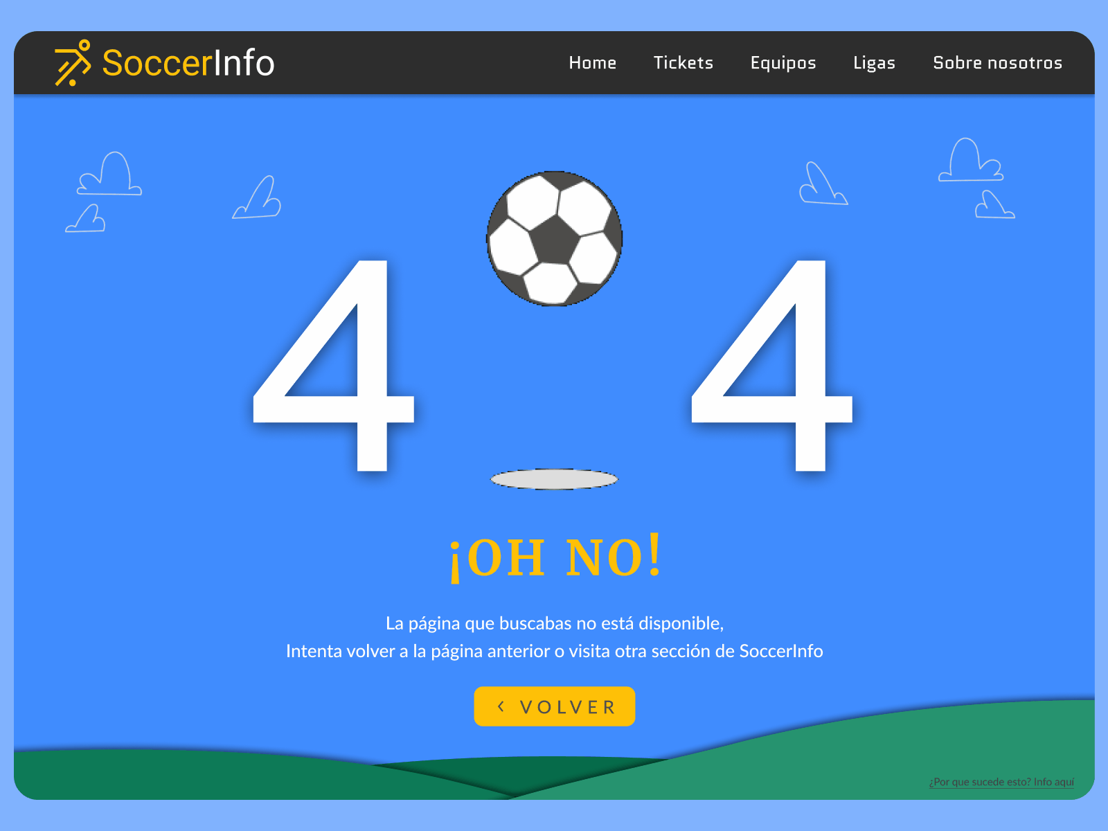 UI Maratón by Service Design Club - Challenge #4 🚀 404 challenge design figma illustration soccer ui vector