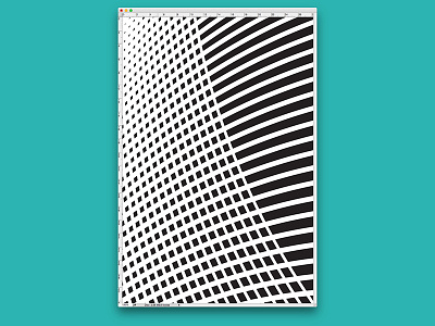 WIP 003 black and white curves franco grignani grid illustration lines net poster poster design process texture visual
