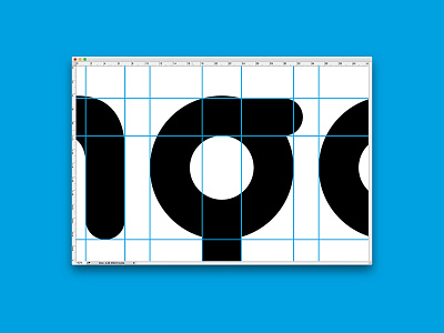 WIP 007 circle custom type grid logo design round type typography