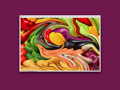 WIP 028 liquify packaging photo photo editing vegetables visual visual design