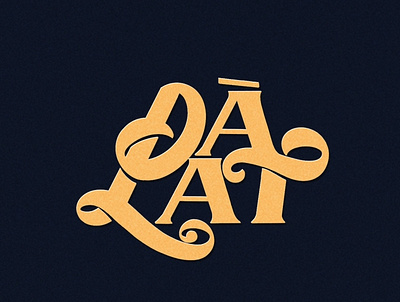 Đà Lạt - Vietnamese Ligature Collective artwork contemporary design hand drawn handlettering illustration lettering letters ligaturecollective typography