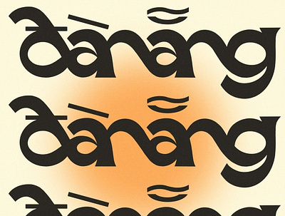 Đà Nẵng - Vietnamese Ligature Collective contemporary design hand drawn handlettering lettering letters ligaturecollective logo typography