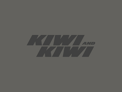 Kiwi and Kiwi adventure branding identity kiwi logo new new zealand travel wordmark work zealand