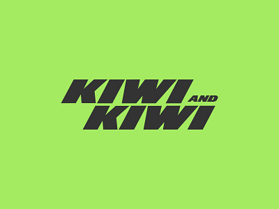Kiwi and Kiwi adventure branding identity italic kiwi logo new zealand travel work