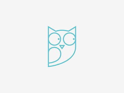 An Owl animal branding camp children forest icon identity logo teaching
