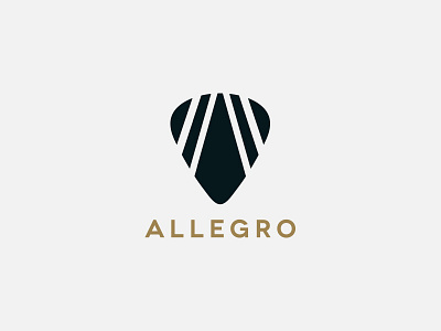 Allegro Music Management branding guitar identity logo music strings