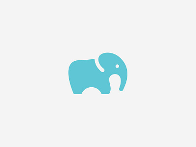 Little Elephant for Au Pair International animal au pair branding childcare children icon identity logo