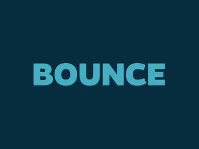 Bounce bounce branding identity logo travel wordmark