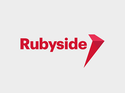 Rubyside arrow branding facet identity logo rails ruby