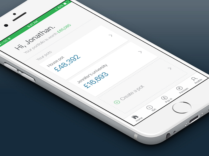 Nutmeg app by Tomas Barcys on Dribbble