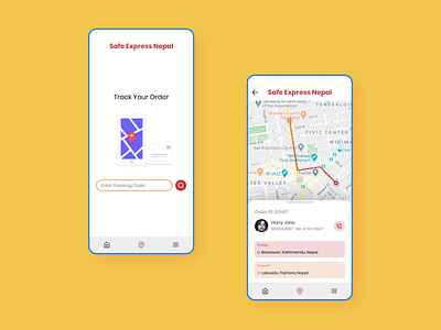 Courier Tracking App Idea. app app design courier design mobile app mobile app design mobile ui ui ui design uidesign