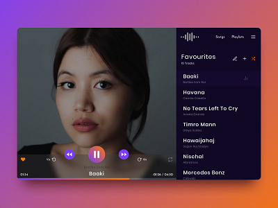 Music Player App Design Concept