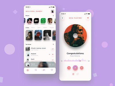 Music Streaming App UI Design Concept