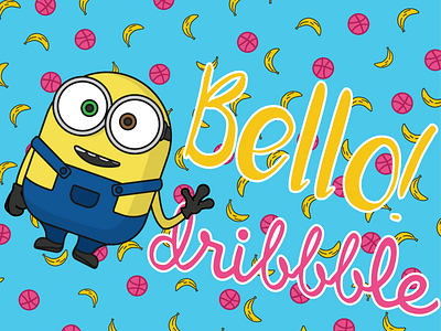 Bello Dribbble ! debutshot design design illustration logo illustration