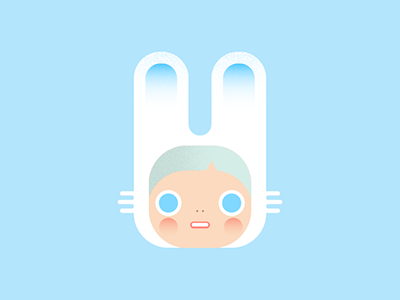 Bunny Mama bunny cute flat girl rabbit