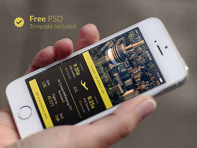Free Travel App Template android app clean designer iphone professional simple template toronto travel website yellow