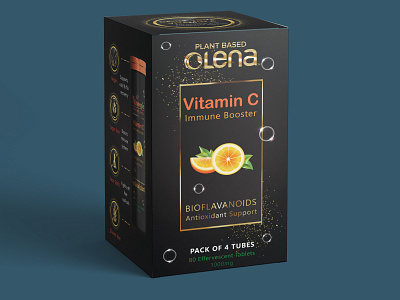 Box packaging design adobe illustrator best of 2021 box branding graphic design health logo luxury brand packaging design product design vitamin c